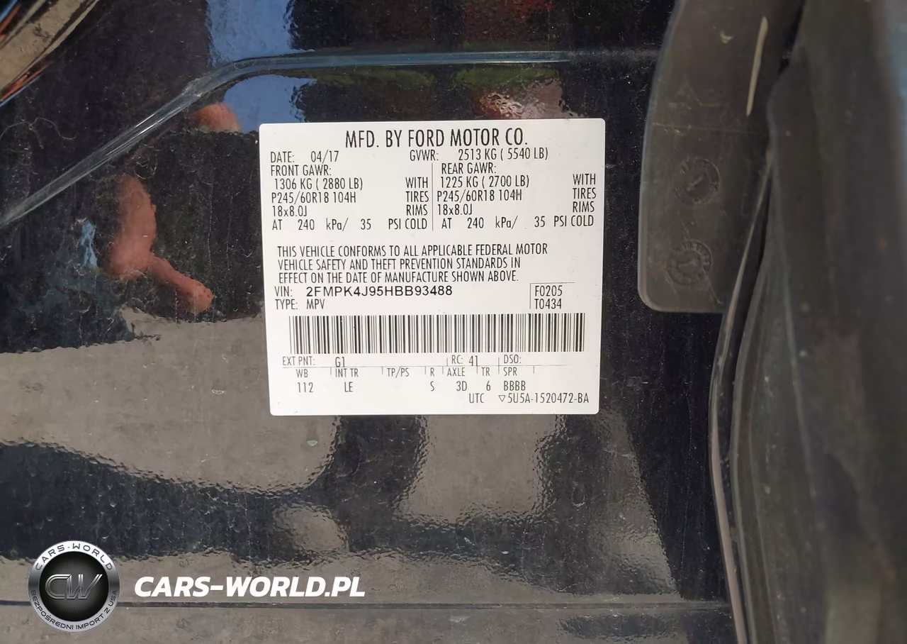2017 Ford Edge Sel VIN:2FMPK4J95HBB93488 - 9