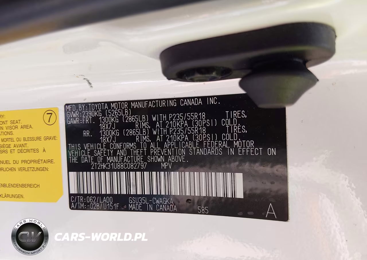 2008 Lexus Rx 350 VIN:2T2HK31U88C082797 - 9