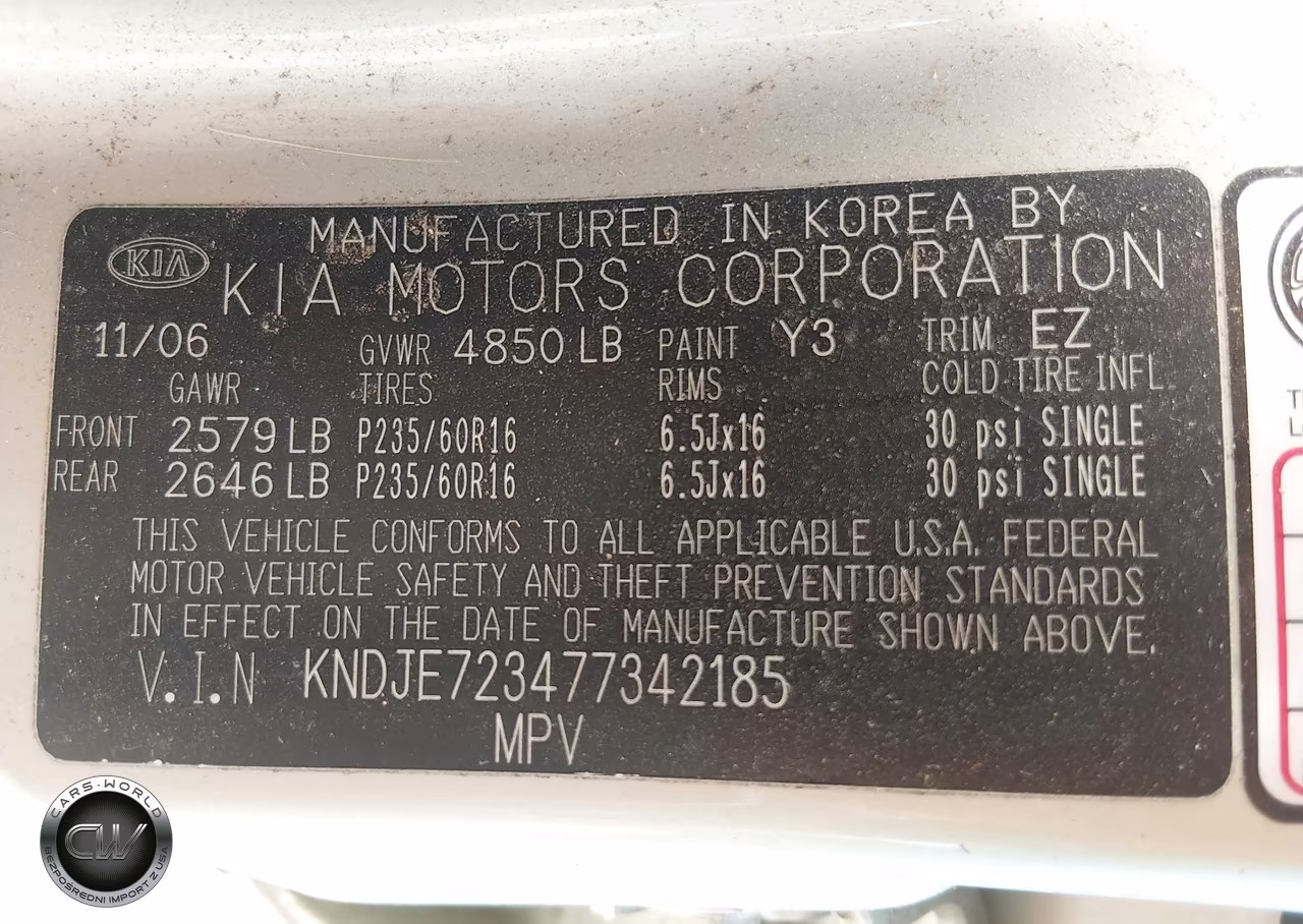 2007 Kia Sportage Ex V6 VIN:KNDJE723477342185 - 9