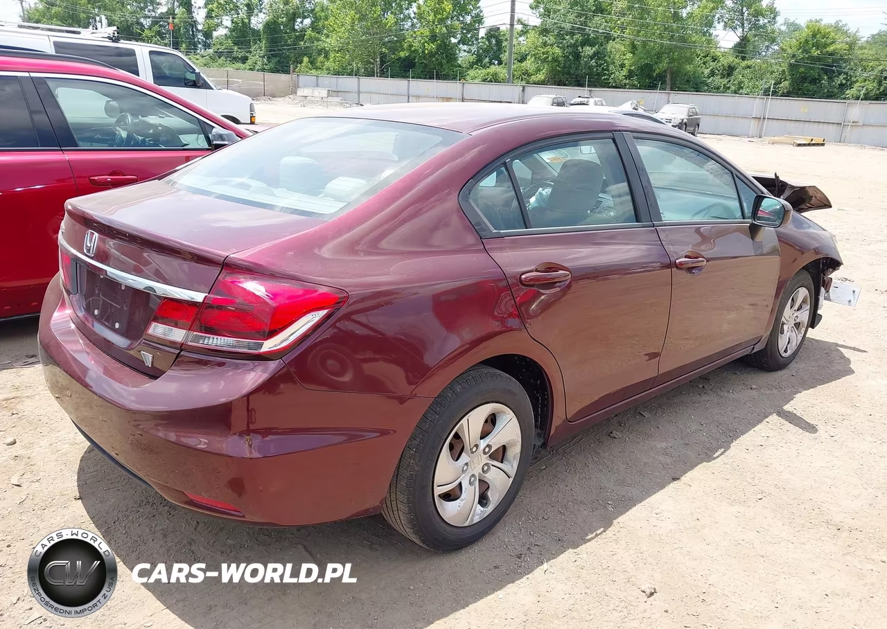 2014 Honda Civic Lx VIN:19XFB2F51EE005614 - 4