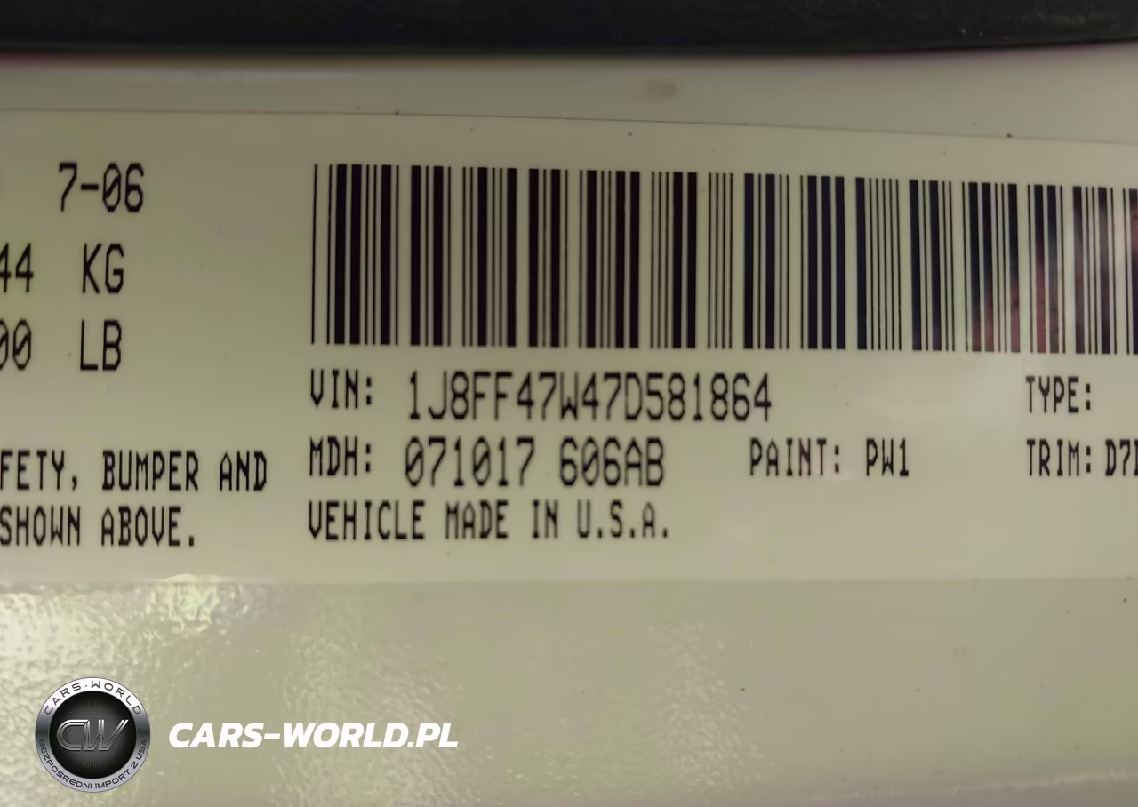 2007 Jeep Compass Sport VIN:1J8FF47W47D581864 - 9