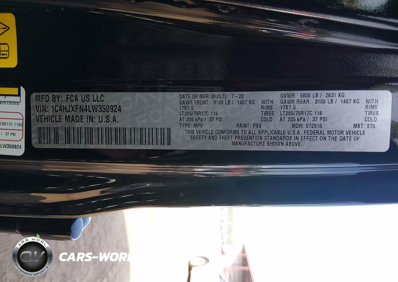 2020 Jeep Wrangler Unlimited Rubicon 4X4 VIN:1C4HJXFN4LW350924 - 9