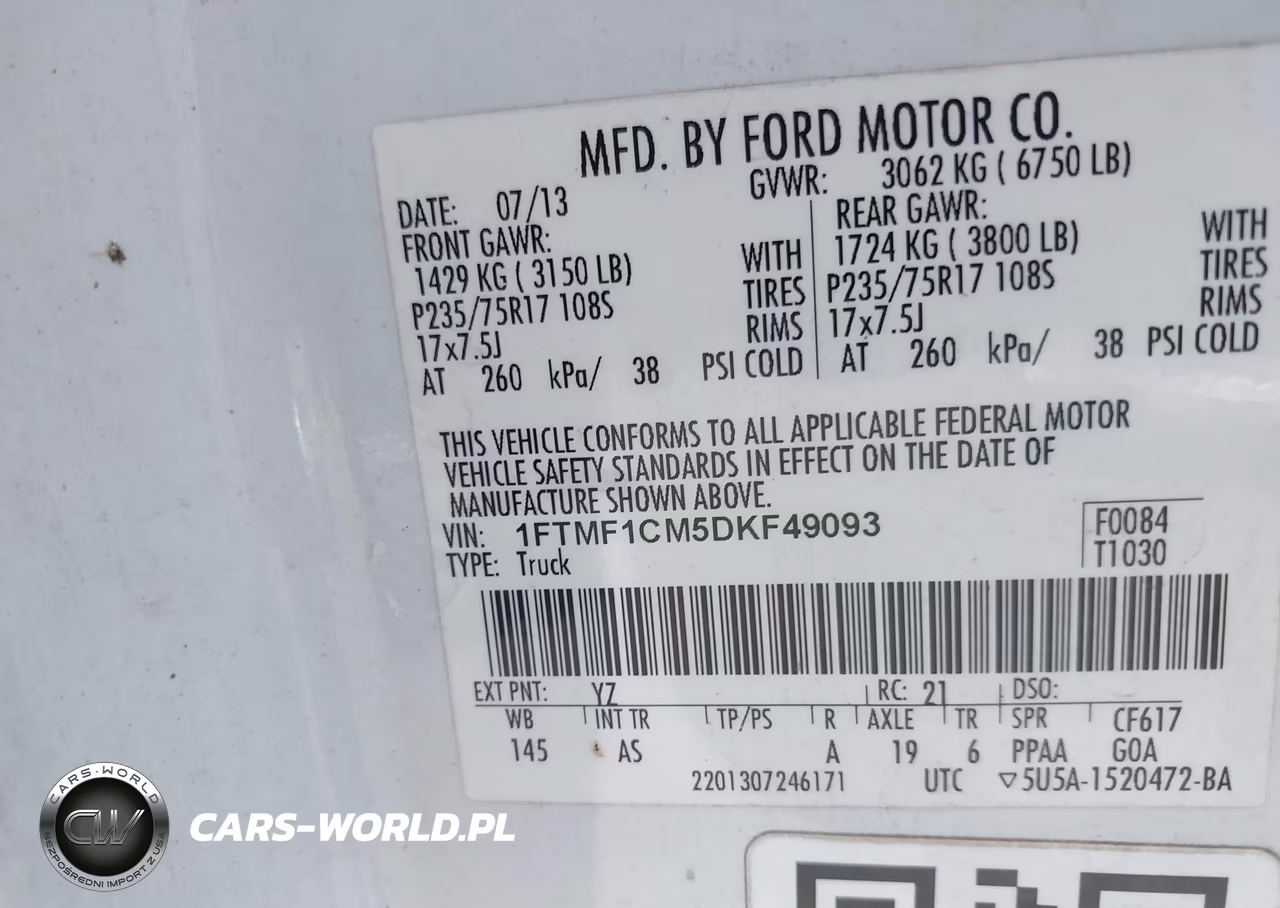 2013 Ford F-150 Stx-Xl-Xlt VIN:1FTMF1CM5DKF49093 - 9