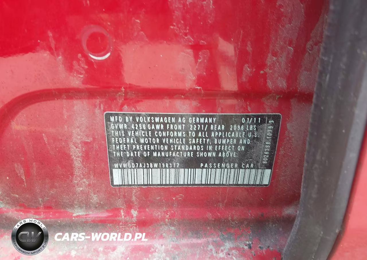 2011 Volkswagen Gti 4-Door VIN:WVWGD7AJ3BW198317 - 9