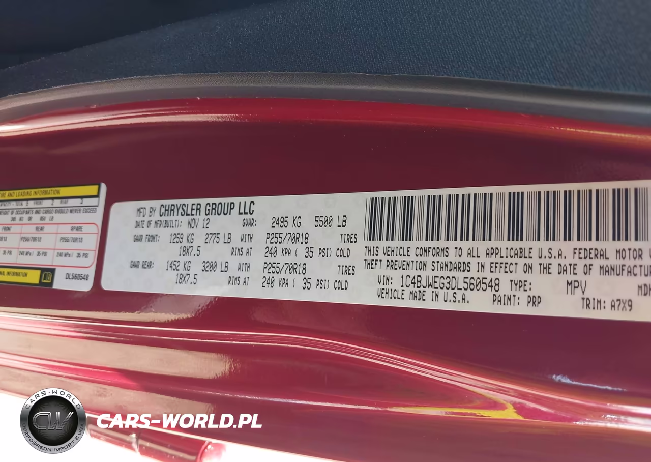 2013 Jeep Wrangler Unlimited Sahara VIN:1C4BJWEG3DL560548 - 9