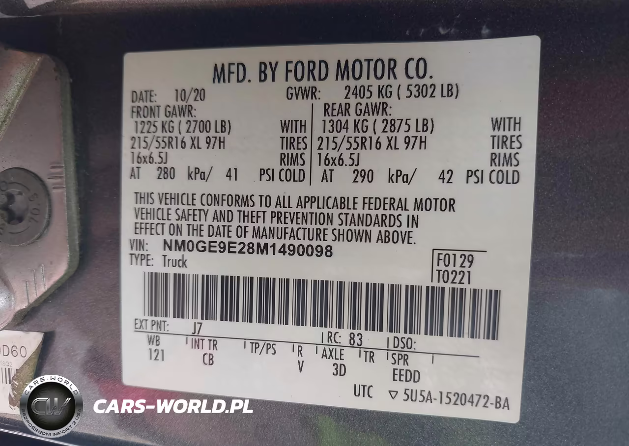 2021 Ford Transit Connect Xl Passenger VIN:NM0GE9E28M1490098 - 9