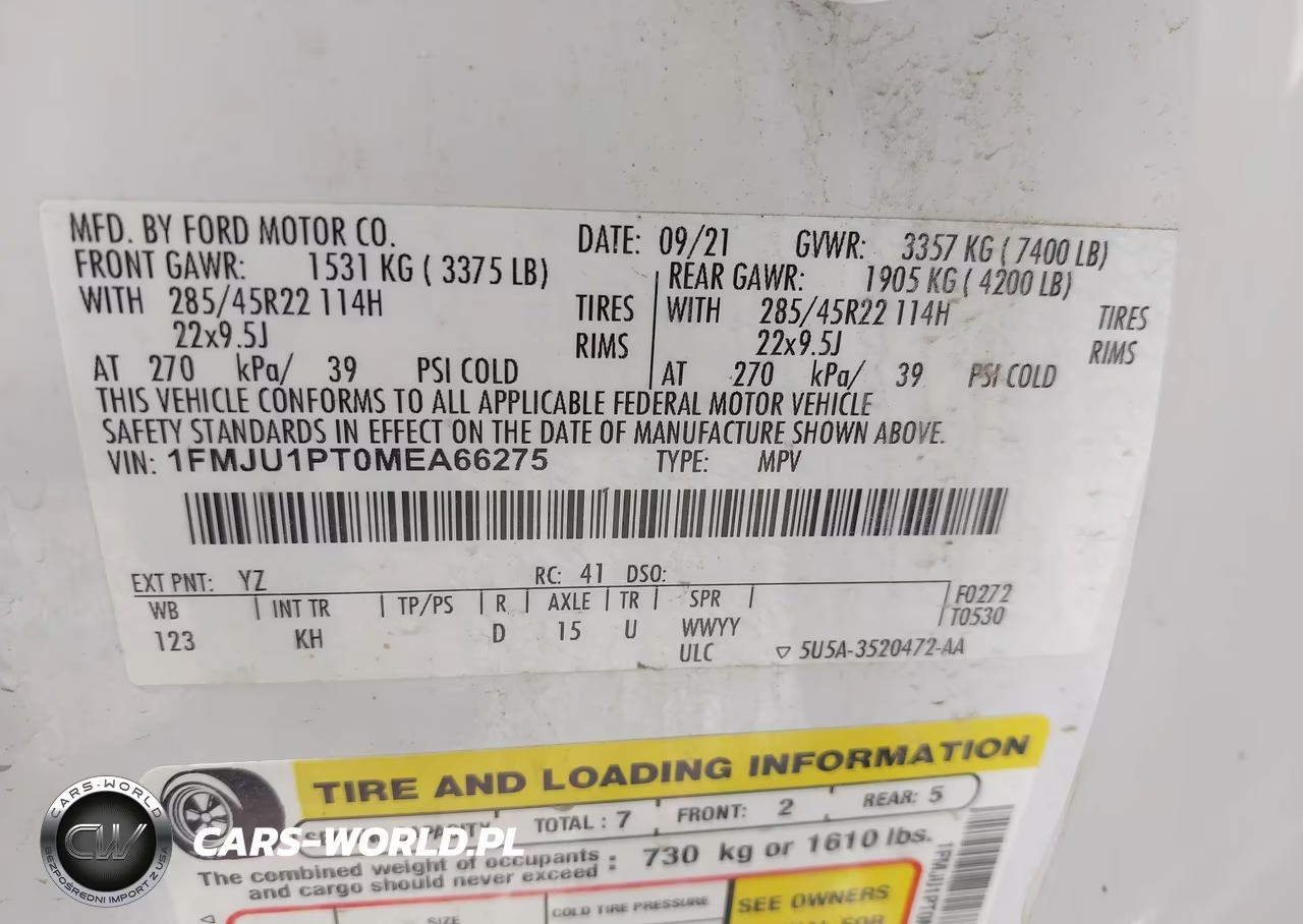 2021 Ford Expedition King Ranch VIN:1FMJU1PT0MEA66275 - 9