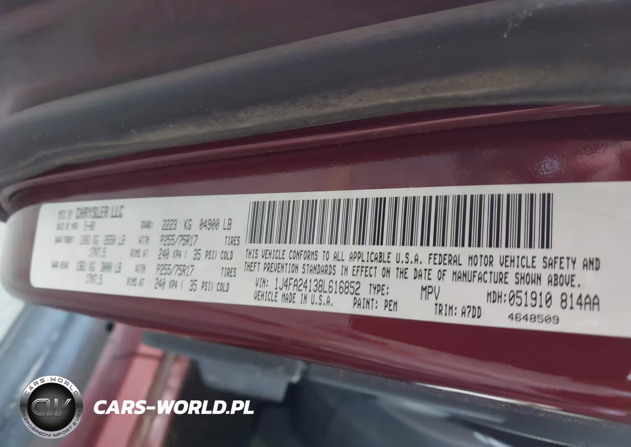 2008 Jeep Wrangler X VIN:1J4FA24138L616852 - 9