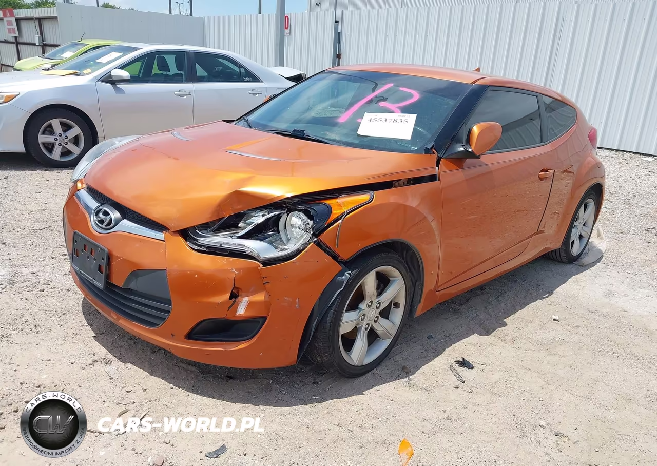 2012 Hyundai Veloster Base W-Black VIN:KMHTC6AD4CU080811 - 2