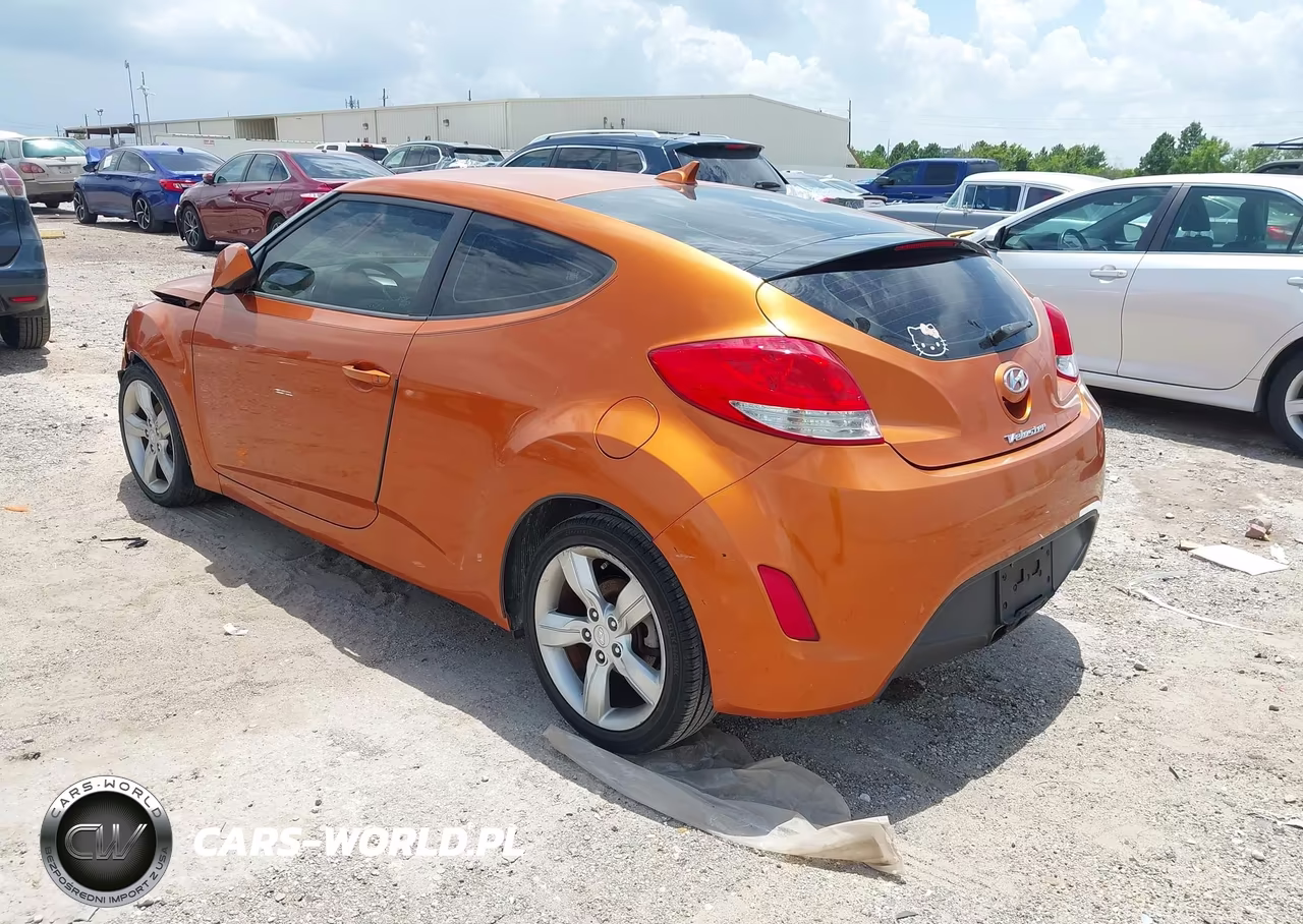 2012 Hyundai Veloster Base W-Black VIN:KMHTC6AD4CU080811 - 3