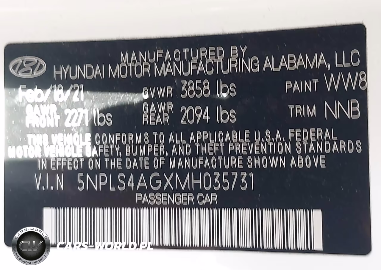2021 Hyundai Elantra Sel VIN:5NPLS4AGXMH035731 - 9