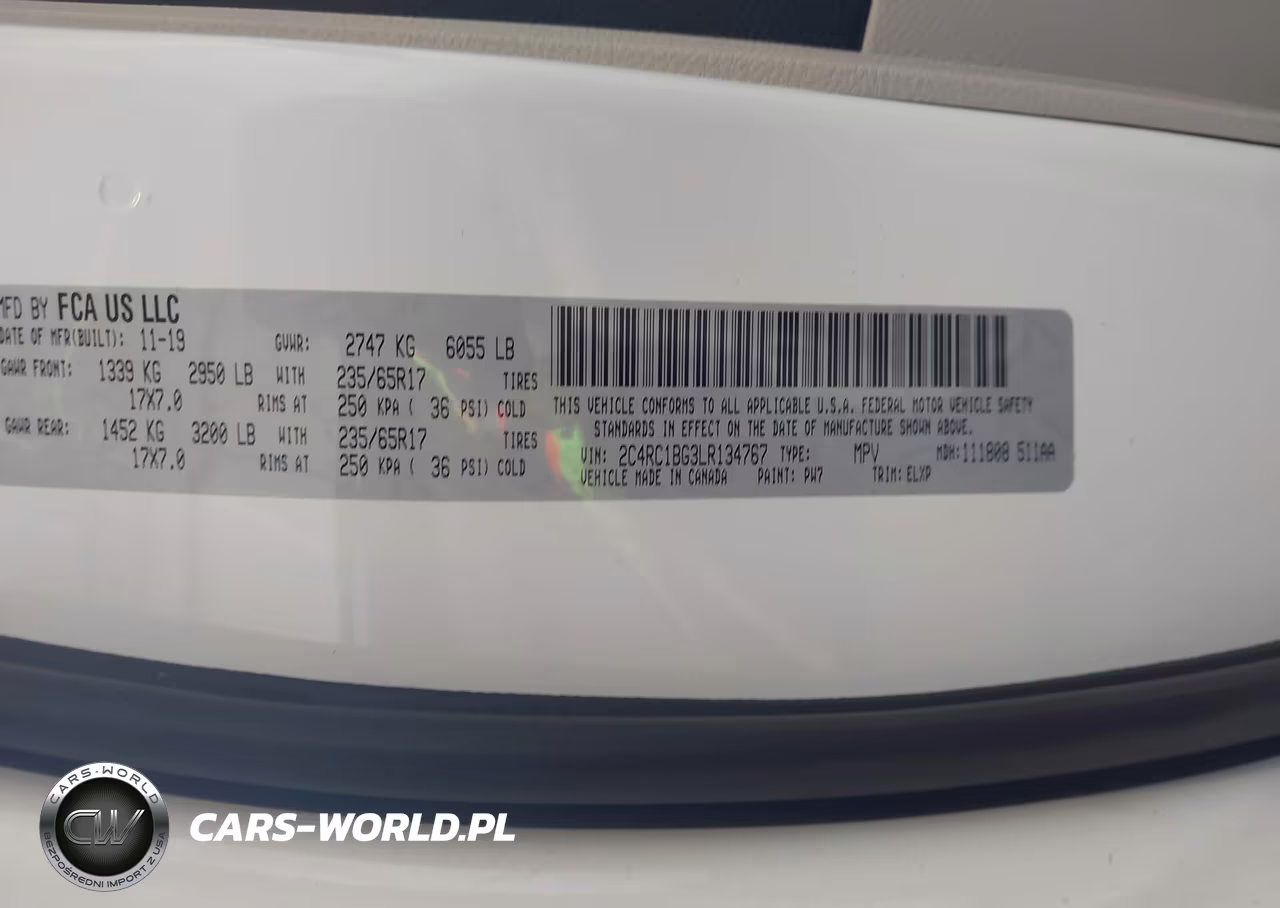 2020 Chrysler Pacifica Touring L VIN:2C4RC1BG3LR134767 - 9