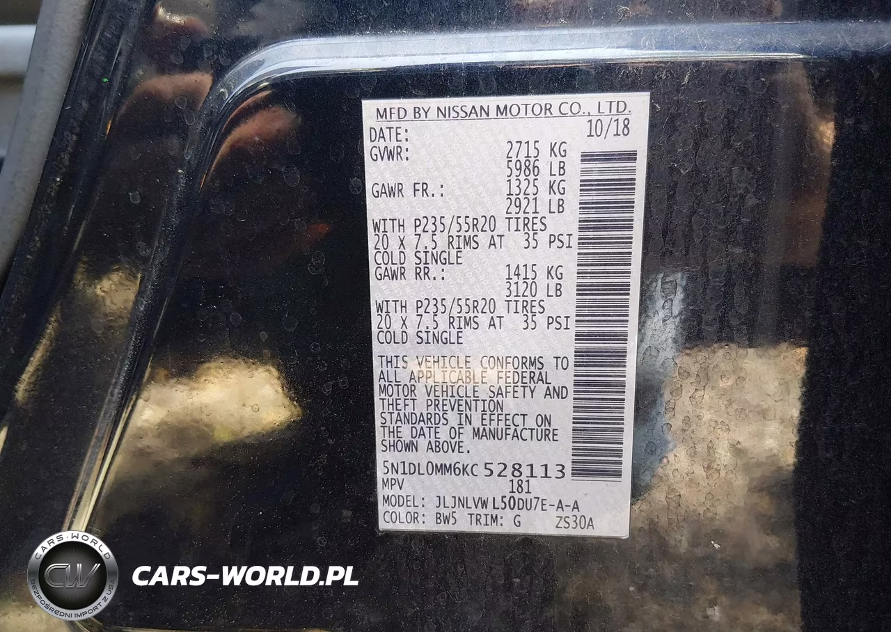 2019 Infiniti Qx60 Luxe VIN:5N1DL0MM6KC528113 - 9