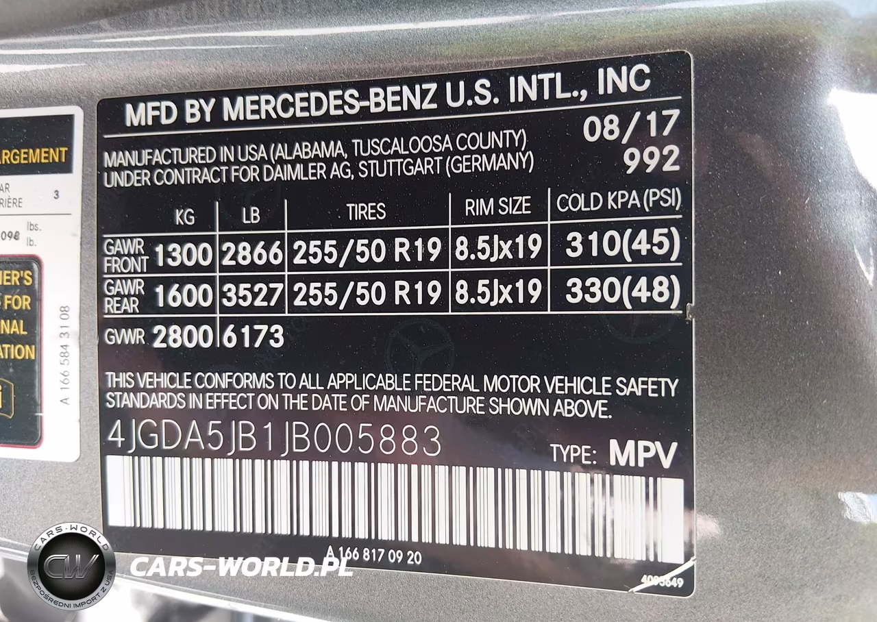 2018 Mercedes-Benz Gle 350 VIN:4JGDA5JB1JB005883 - 9