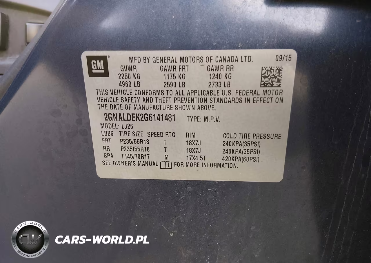 2016 Chevrolet Equinox Ltz VIN:2GNALDEK2G6141481 - 9