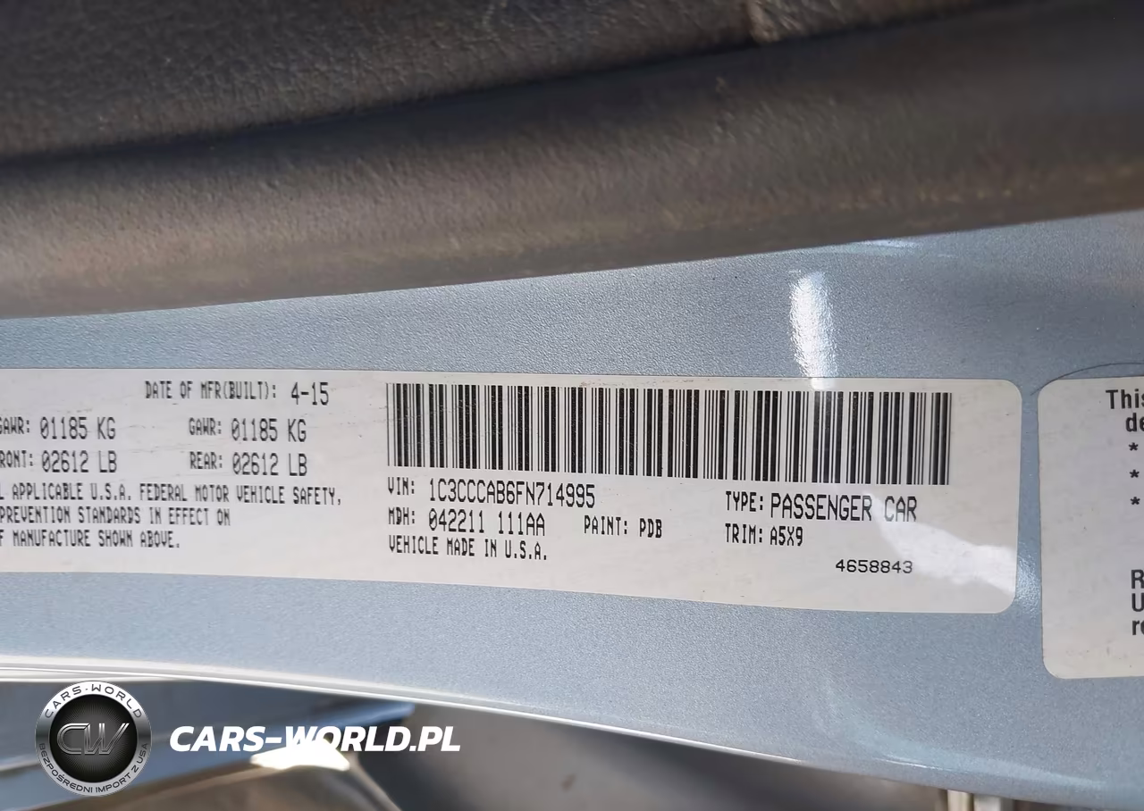 2015 Chrysler 200 Limited VIN:1C3CCCAB6FN714995 - 9