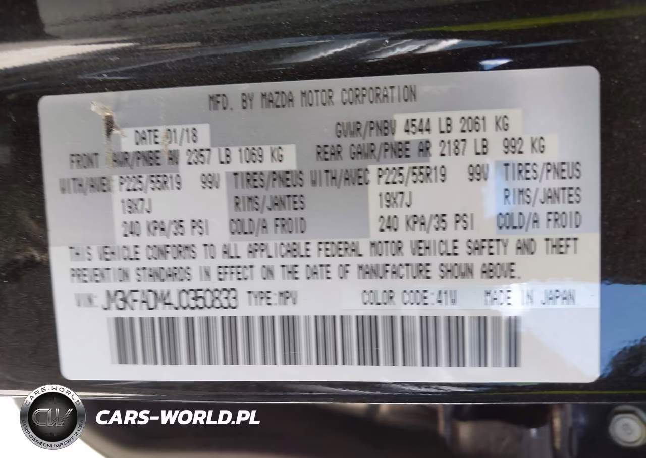 2018 Mazda Cx-5 Grand Touring VIN:JM3KFADM4J0350833 - 9