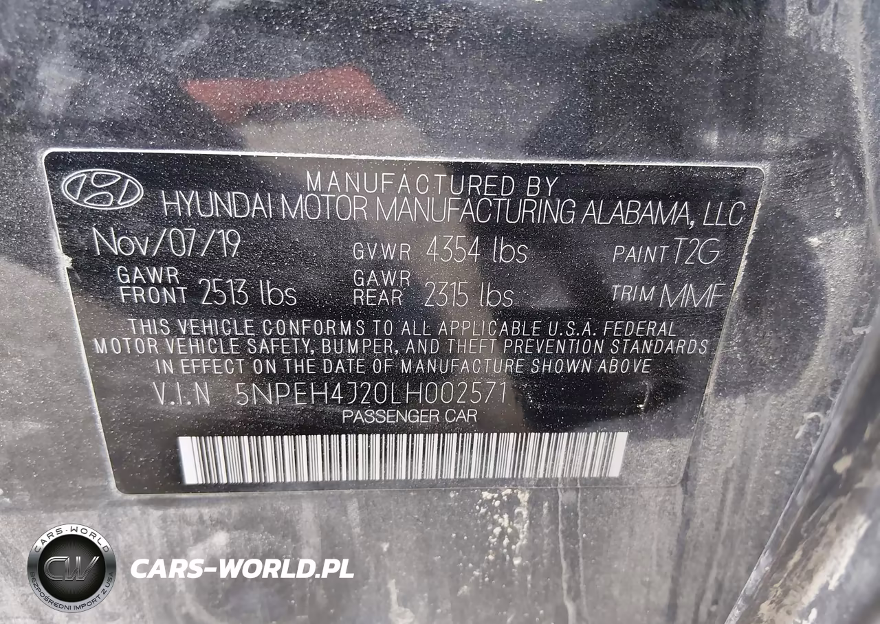 2020 Hyundai Sonata Limited VIN:5NPEH4J20LH002571 - 9
