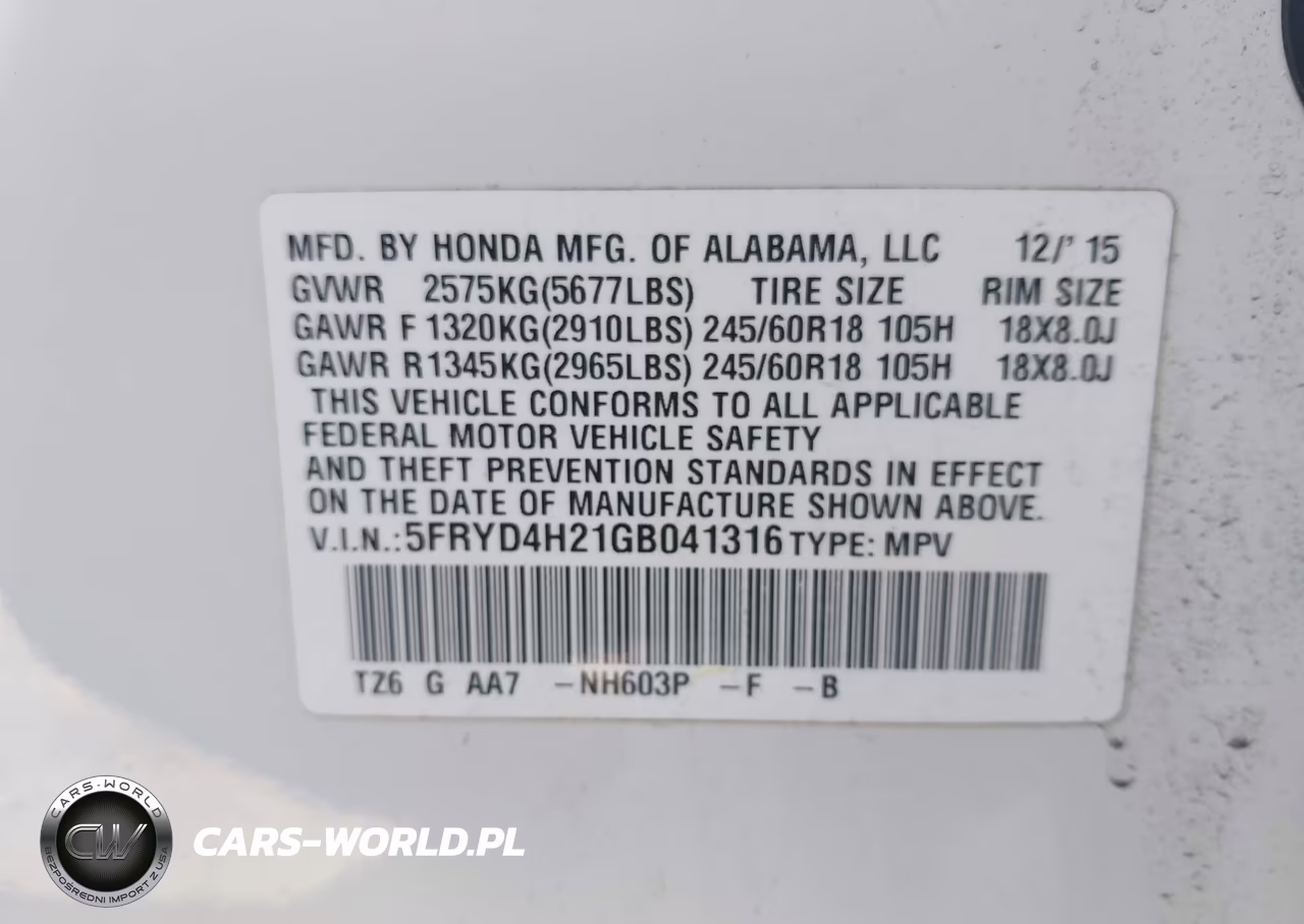 2016 Acura Mdx Acurawatch Plus Package VIN:5FRYD4H21GB041316 - 9