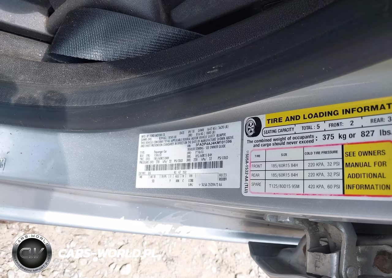 2019 Ford Fiesta S VIN:3FADP4AJ4KM101396 - 9