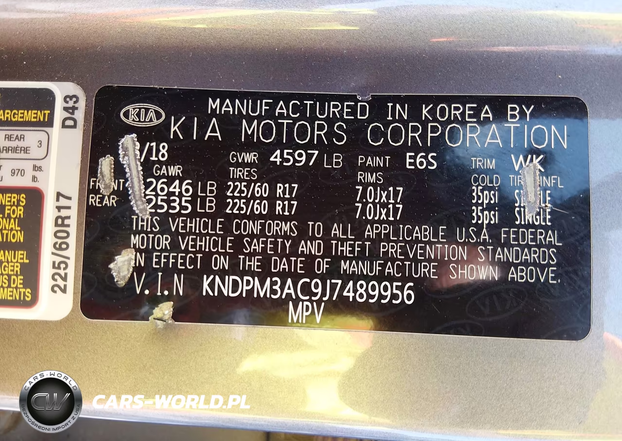 2018 Kia Sportage Lx VIN:KNDPM3AC9J7489956 - 9