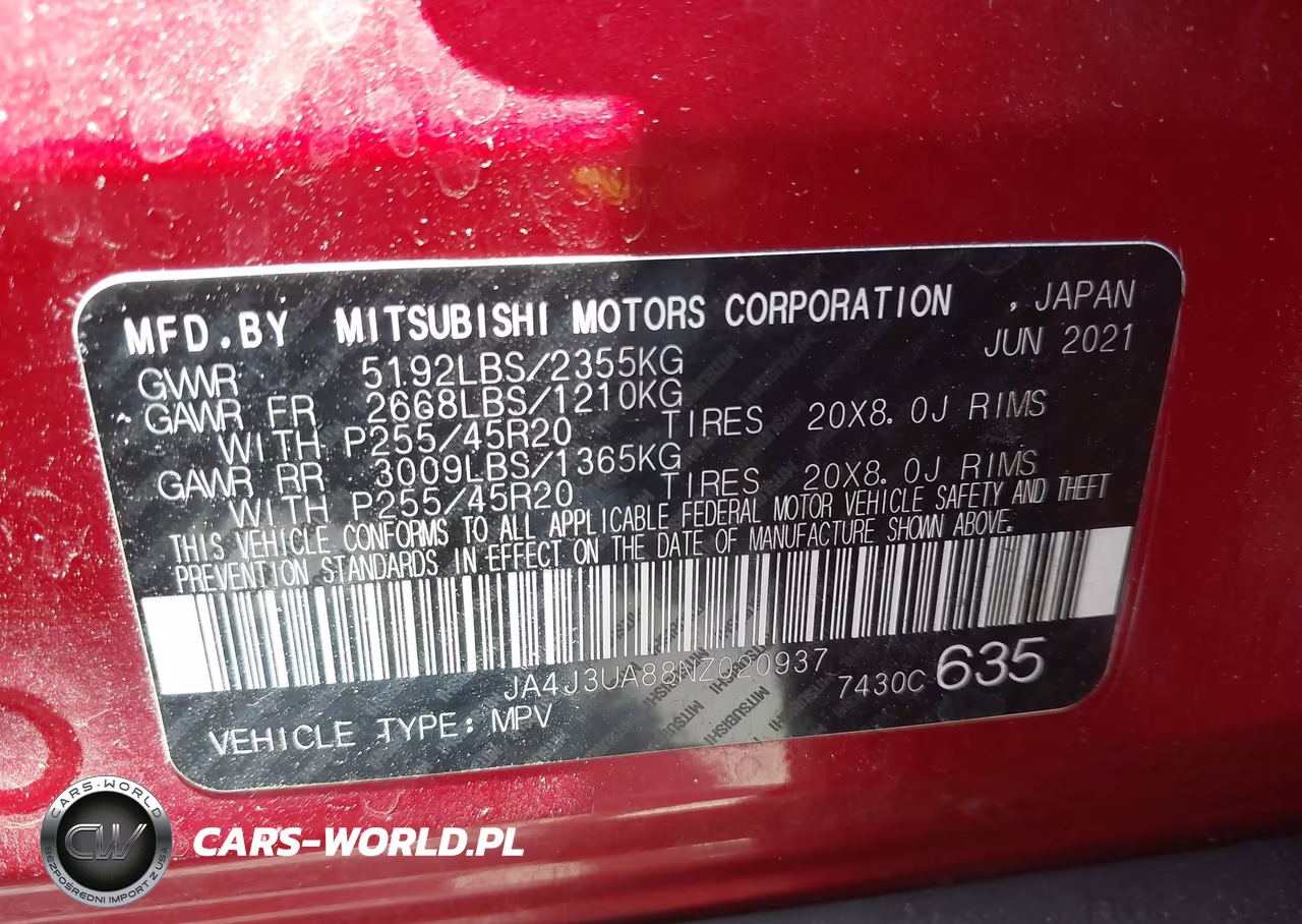 2022 Mitsubishi Outlander Black Edition 2Wd-Se 2.5 2Wd-Se Launch Edition 2Wd VIN:JA4J3UA88NZ020937 - 9