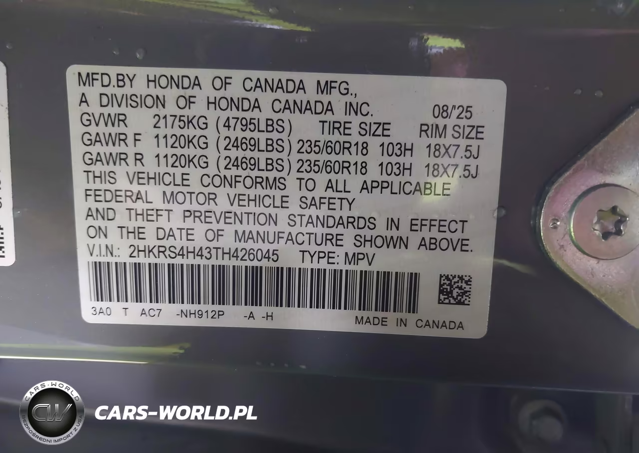 2026 Honda Cr-V Ex Awd VIN:2HKRS4H43TH426045 - 9