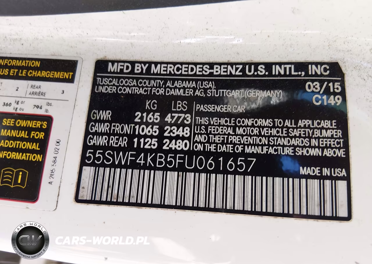 2015 Mercedes-Benz C 300 Luxury 4Matic VIN:55SWF4KB5FU061657 - 9