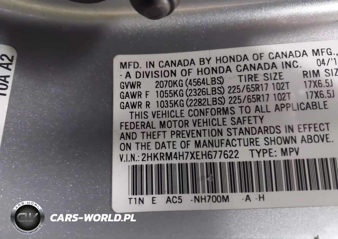 2014 Honda Cr-V Ex-L VIN:2HKRM4H7XEH677622 - 9