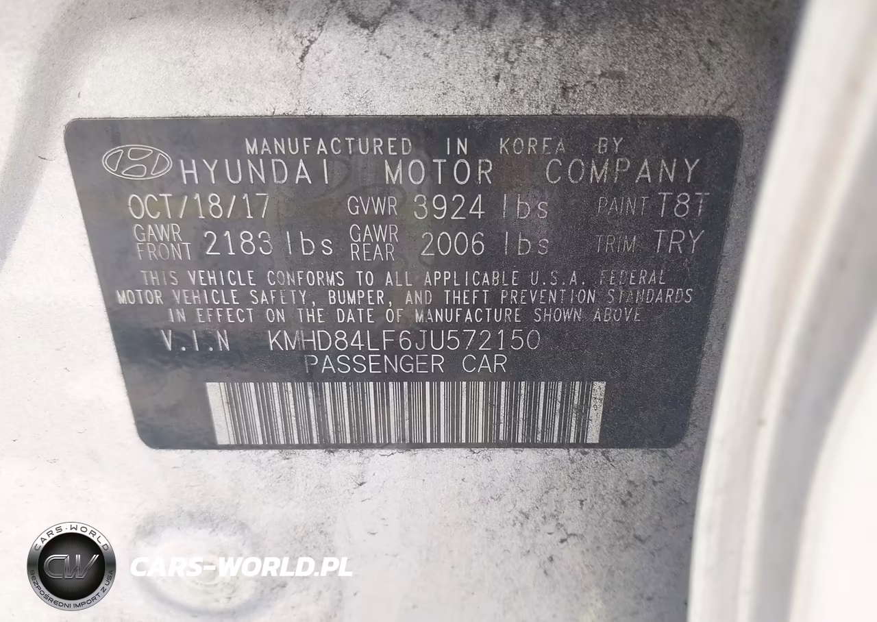 2018 Hyundai Elantra Value Edition VIN:KMHD84LF6JU572150 - 9