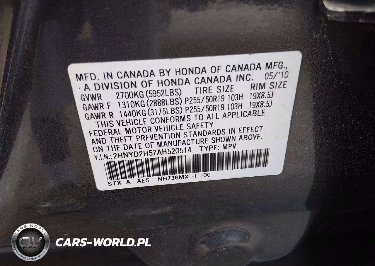 2010 Acura Mdx Advance Package VIN:2HNYD2H57AH520514 - 9