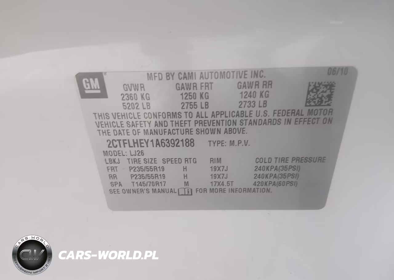 2010 GMC Terrain Slt-2 VIN:2CTFLHEY1A6392188 - 9