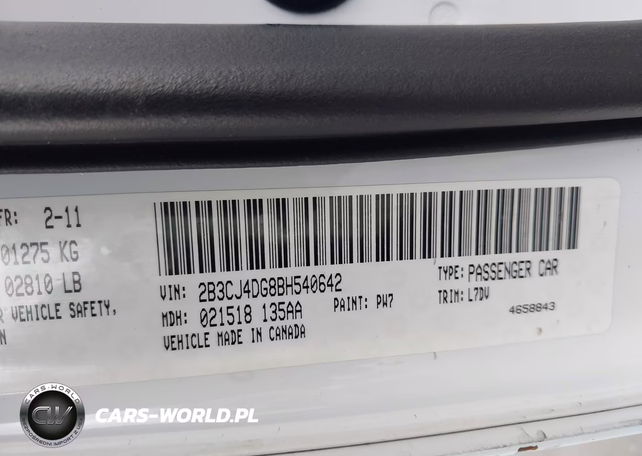 2011 Dodge Challenger VIN:2B3CJ4DG8BH540642 - 9