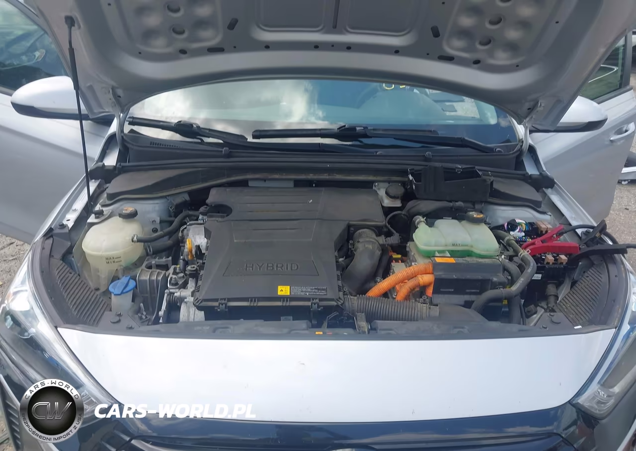 2017 Hyundai Ioniq Hybrid Blue VIN:KMHC65LC9HU030130 - 10