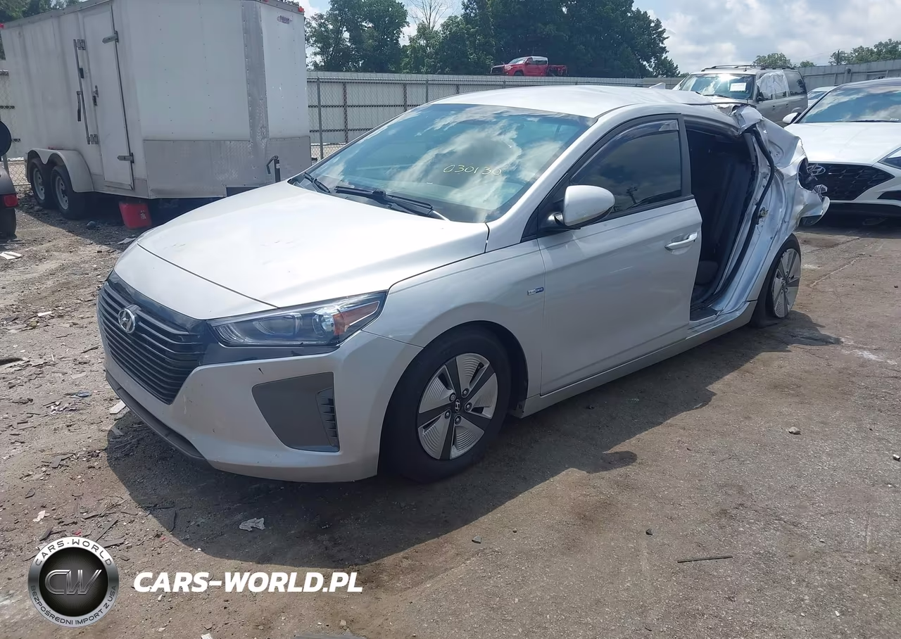 2017 Hyundai Ioniq Hybrid Blue VIN:KMHC65LC9HU030130 - 2