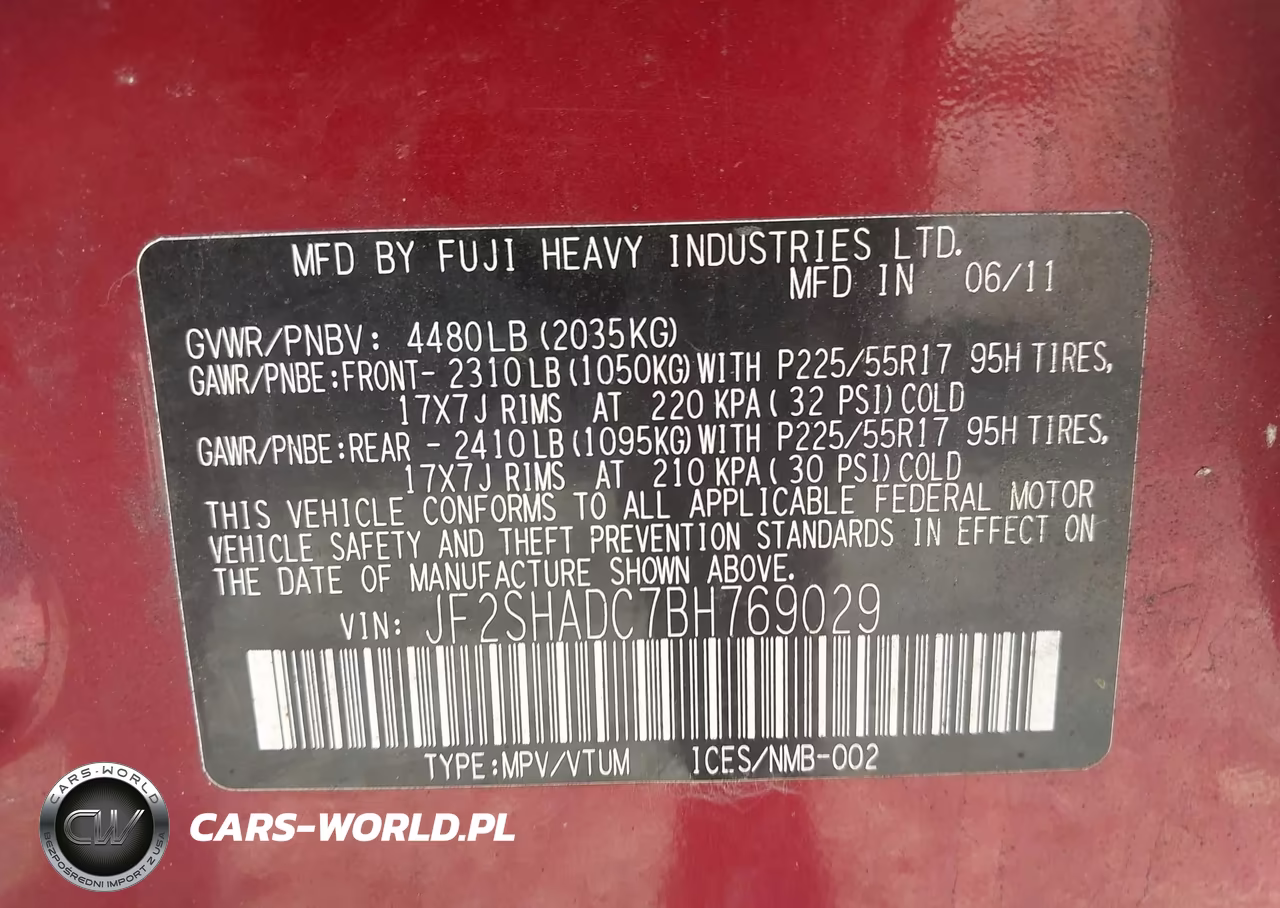2011 Subaru Forester 2.5X Premium VIN:JF2SHADC7BH769029 - 9