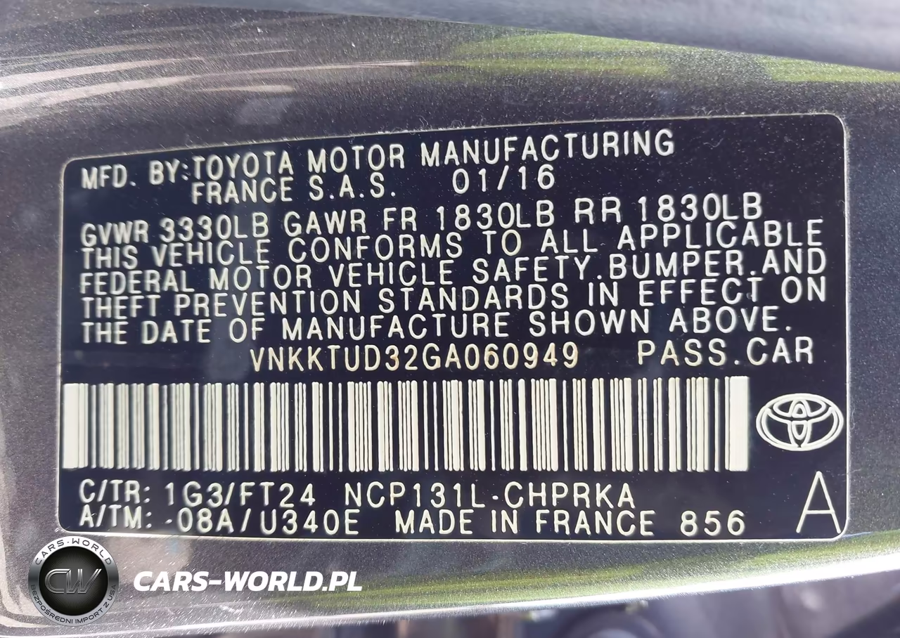 2016 Toyota Yaris Se VIN:VNKKTUD32GA060949 - 9