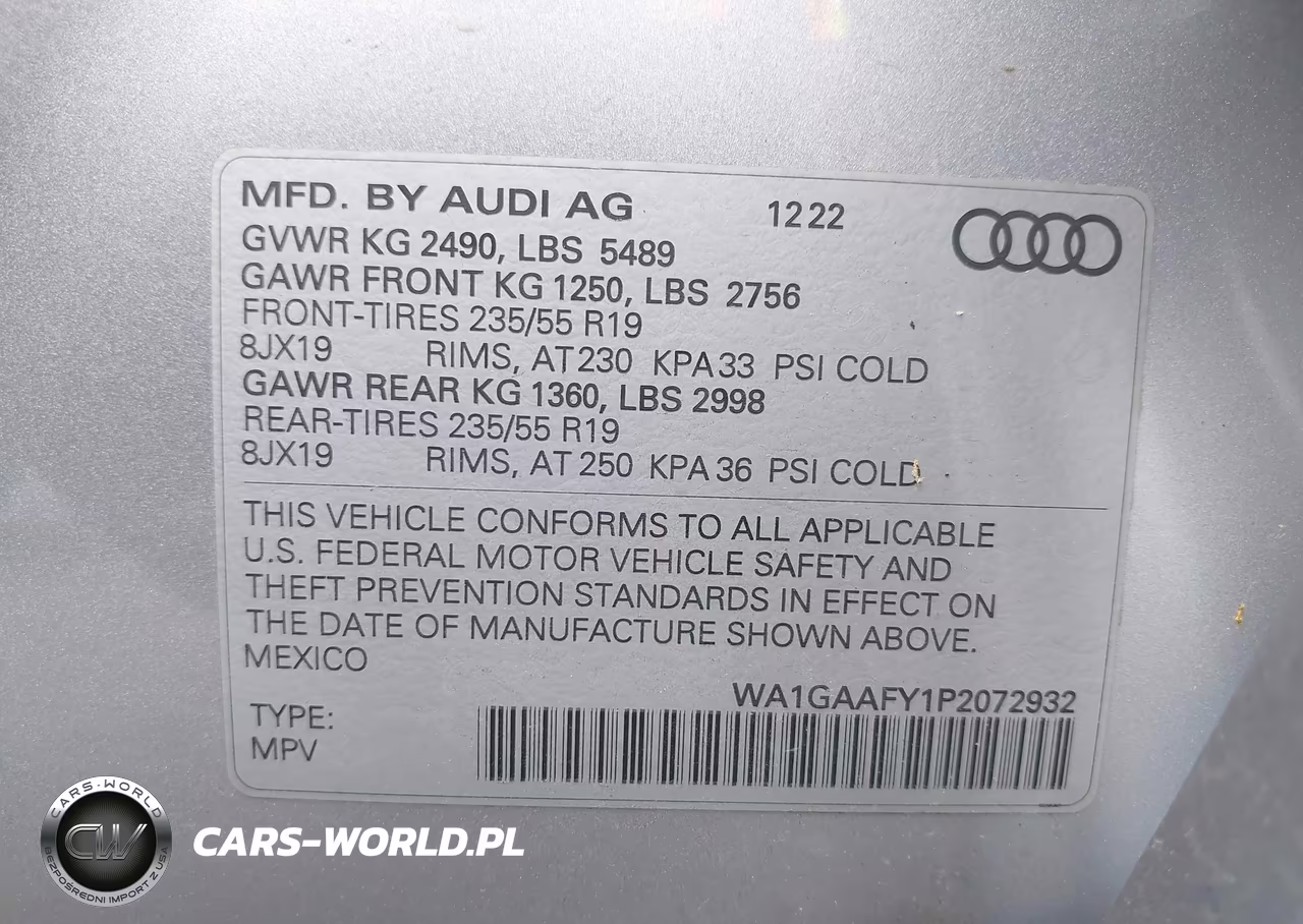 2023 Audi Q5 Premium 45 Tfsi S Line Quattro VIN:WA1GAAFY1P2072932 - 9