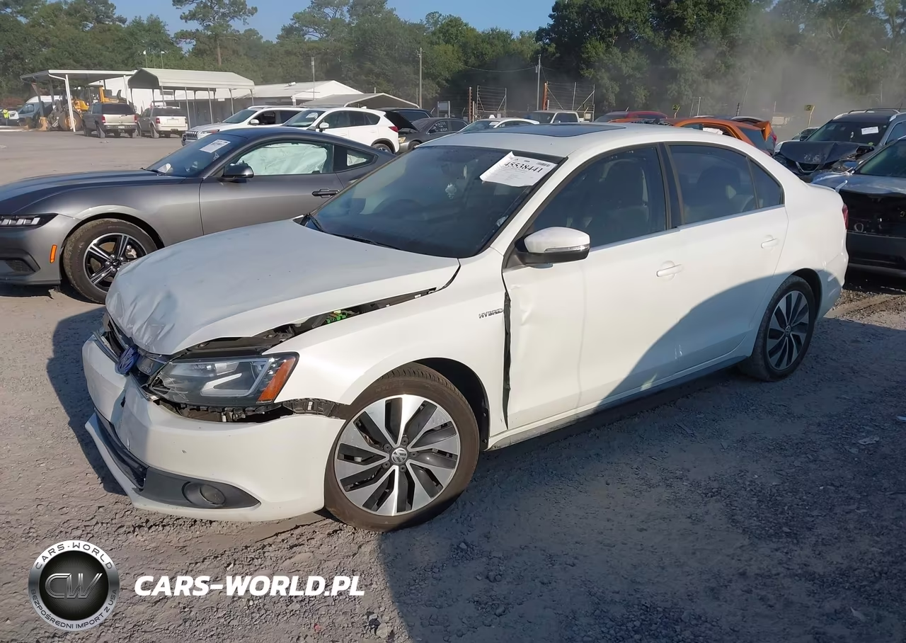 2013 Volkswagen Jetta Hybrid Sel Premium VIN:3VW637AJ2DM284510 - 2