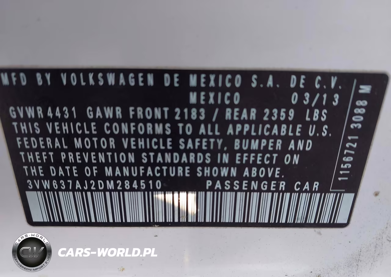 2013 Volkswagen Jetta Hybrid Sel Premium VIN:3VW637AJ2DM284510 - 9