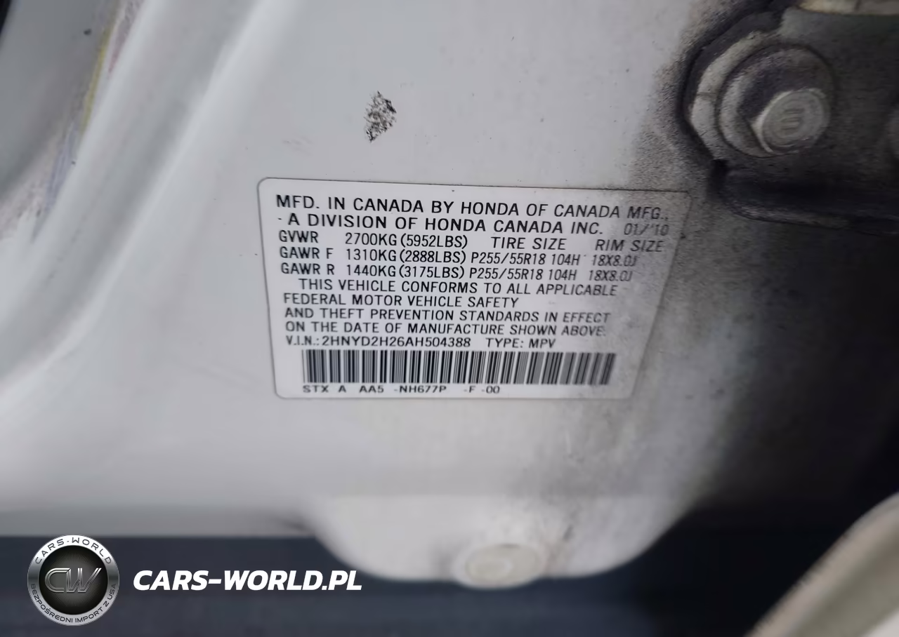 2010 Acura Mdx VIN:2HNYD2H26AH504388 - 9