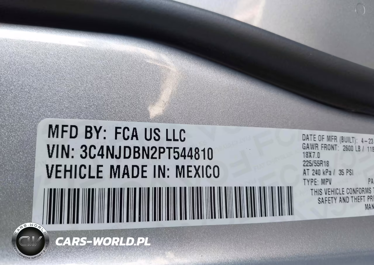 2023 Jeep Compass Altitude 4X4 VIN:3C4NJDBN2PT544810 - 9