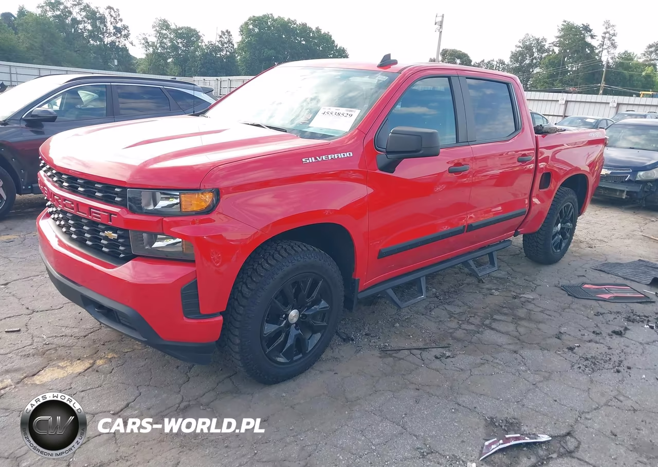 2021 Chevrolet Silverado 1500 4Wd Short Bed Custom VIN:3GCPYBEK9MG366635 - 2