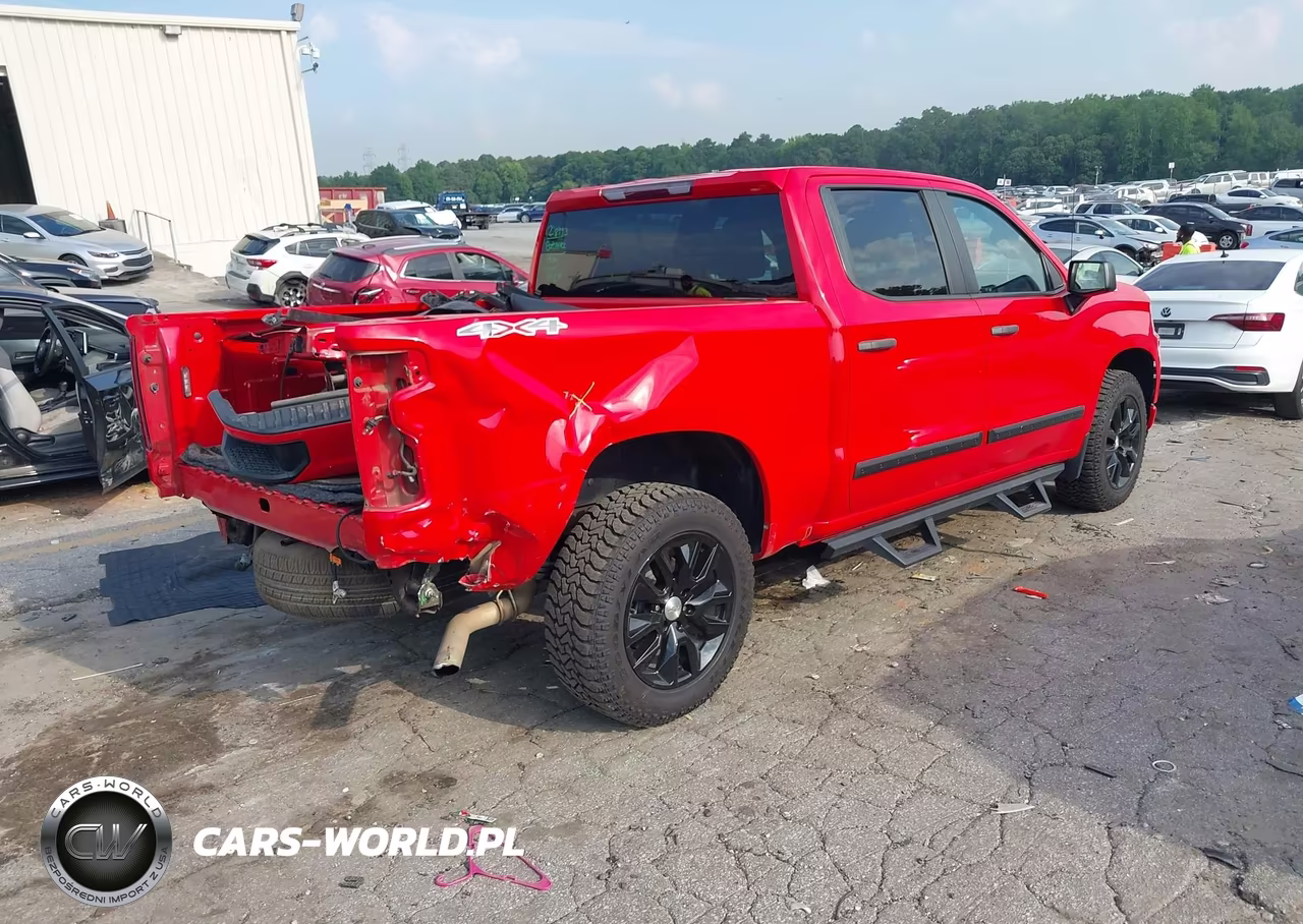 2021 Chevrolet Silverado 1500 4Wd Short Bed Custom VIN:3GCPYBEK9MG366635 - 4
