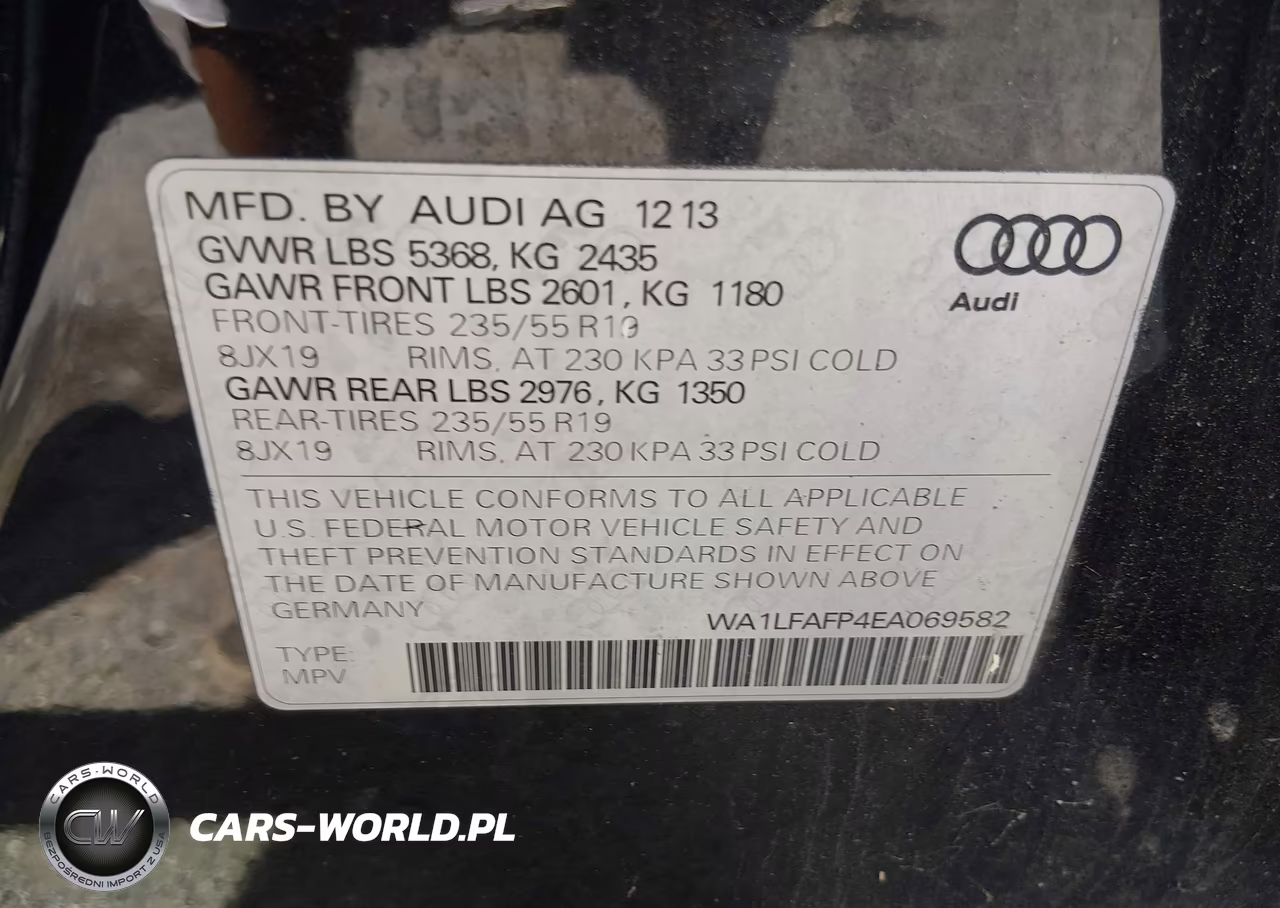2014 Audi Q5 2.0T Premium VIN:WA1LFAFP4EA069582 - 9