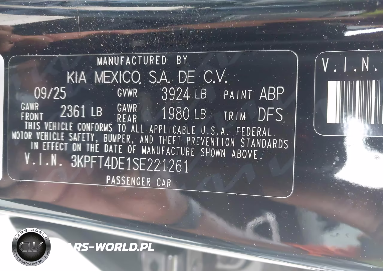 2025 Kia K4 Lxs VIN:3KPFT4DE1SE221261 - 9