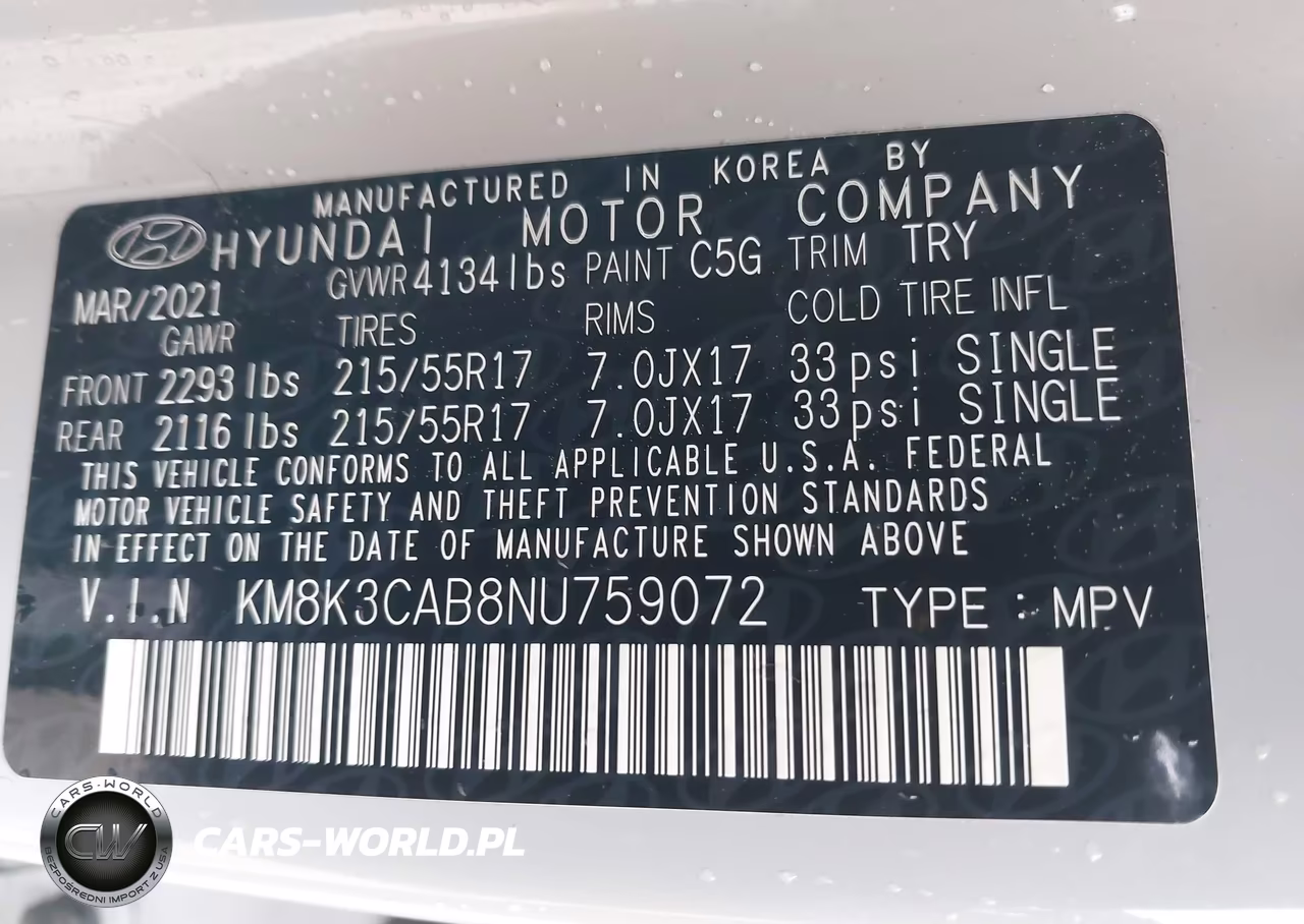 2022 Hyundai Kona Sel VIN:KM8K3CAB8NU759072 - 9