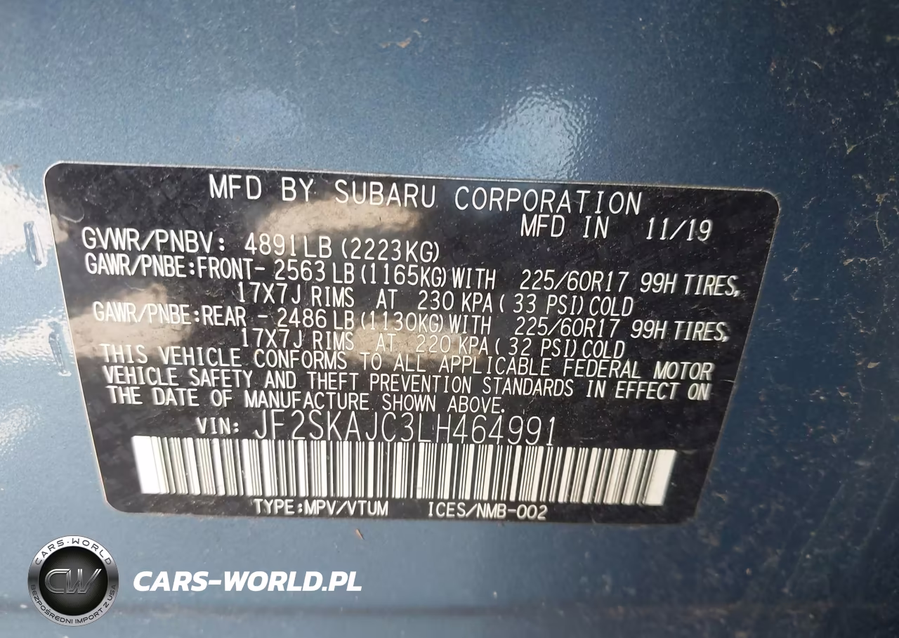 2020 Subaru Forester Premium VIN:JF2SKAJC3LH464991 - 9