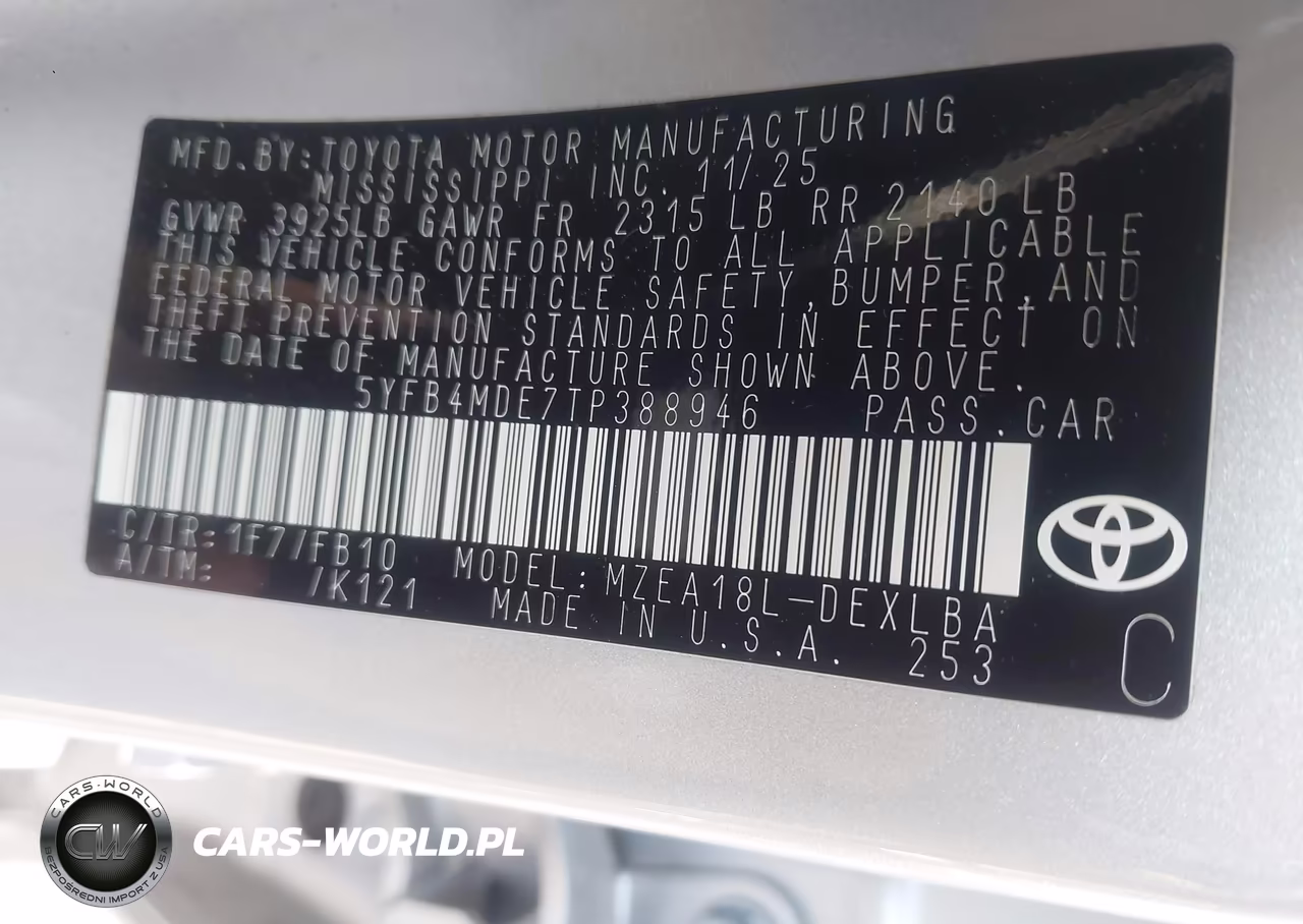 2026 Toyota Corolla Le VIN:5YFB4MDE7TP388946 - 9