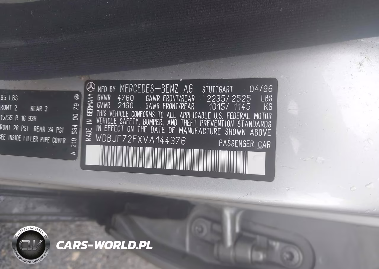 1997 Mercedes-Benz E 420 VIN:WDBJF72FXVA144376 - 9